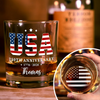 Custom Name USA 250th Anniversary 1776-2026 Engraved Whiskey Glass Independence Day Gift LM32 897959