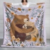 Custom Name Mama Bear Blanket, Mother’s Day Gift for Mom and Kids TH10 898871