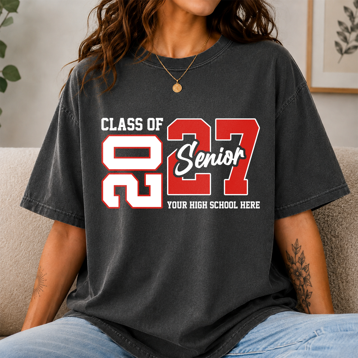 Personalized Class of 2027 Senior Comfort Shirt Graduation Gift LM32 669787