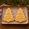 Personalized Family Name We Wish You A Merry Christmas Shaped Cookie Stamp, Holiday Baking Gift HA75 919624