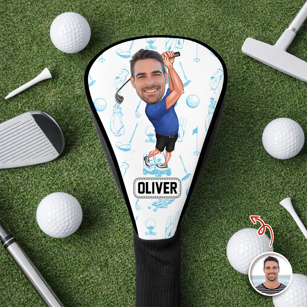 Custom Funny Golfer Photo Golf Club Head Cover CH07 911270