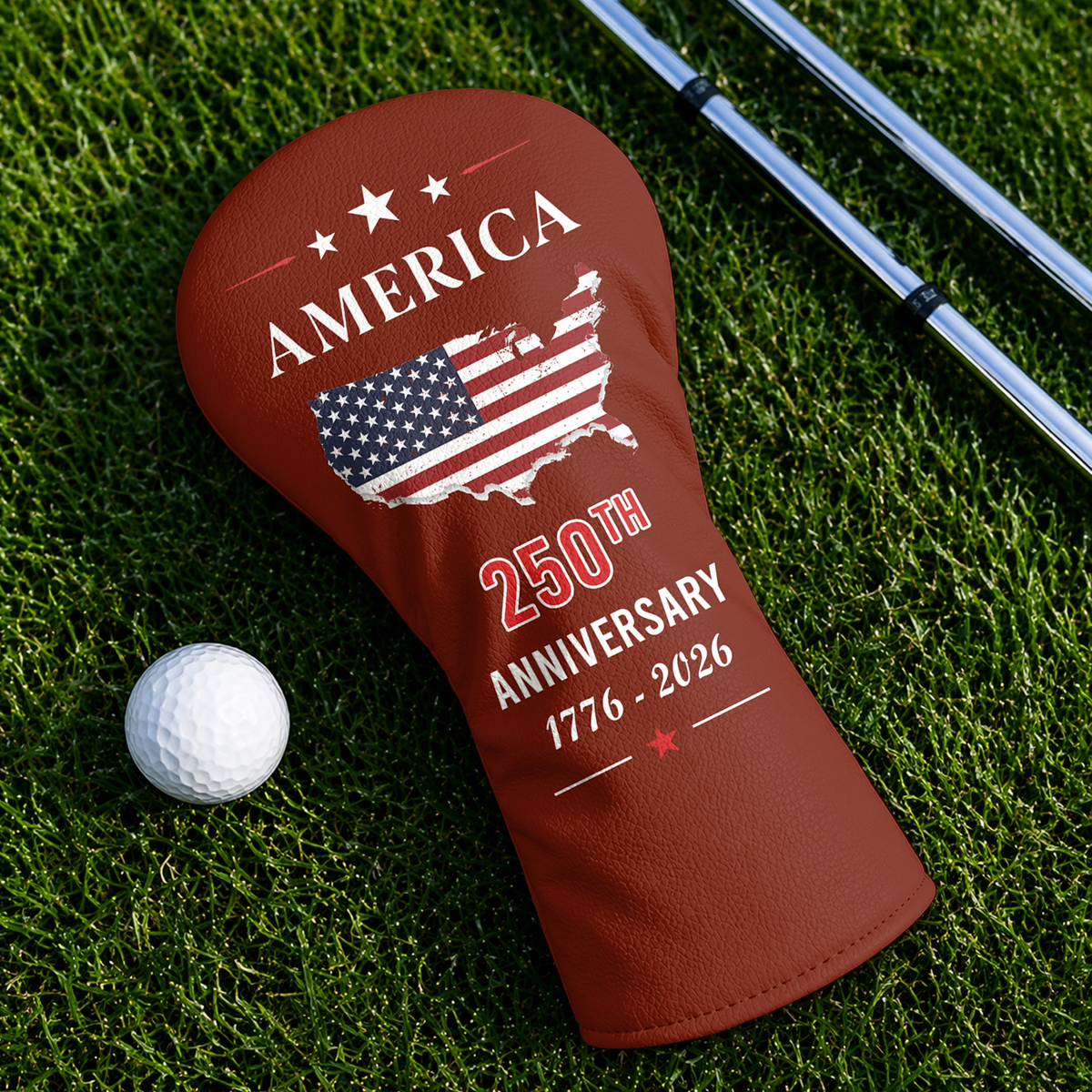 Custom Name America 250th Anniversary 1776–2026 Golf Head Cover LM32 668945