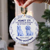 Custom Dog Breeds Life Would Be Boring Without Me Toile De Jouy Style Ceramic Ornament HA75 897114
