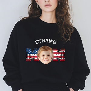 Custom Photo Kid - Kid's Dad US Flag Dark Shirt HA75 892426