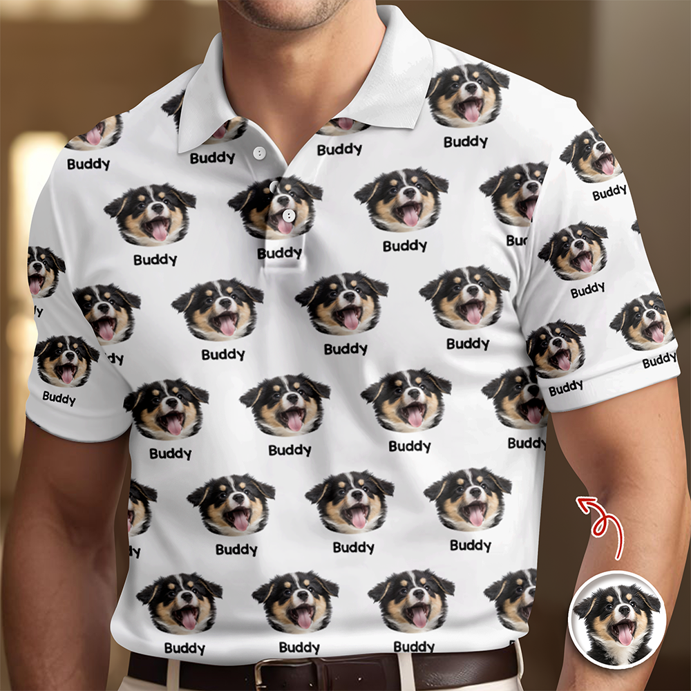 Custom  Dog Photo Polo Shirt For Dog Lover TH10 169561