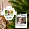Personalized Memorial Photo In Loving Memory Christmas Building Blocks Ornament CH07 180446