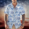 America 250th Anniversary Toile De Jouy Style Hawaii Shirt CH07 910426