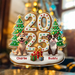 Custom Acrylic Ornament - Personalized Christmas Gifts For Dog Lovers HO82 900458