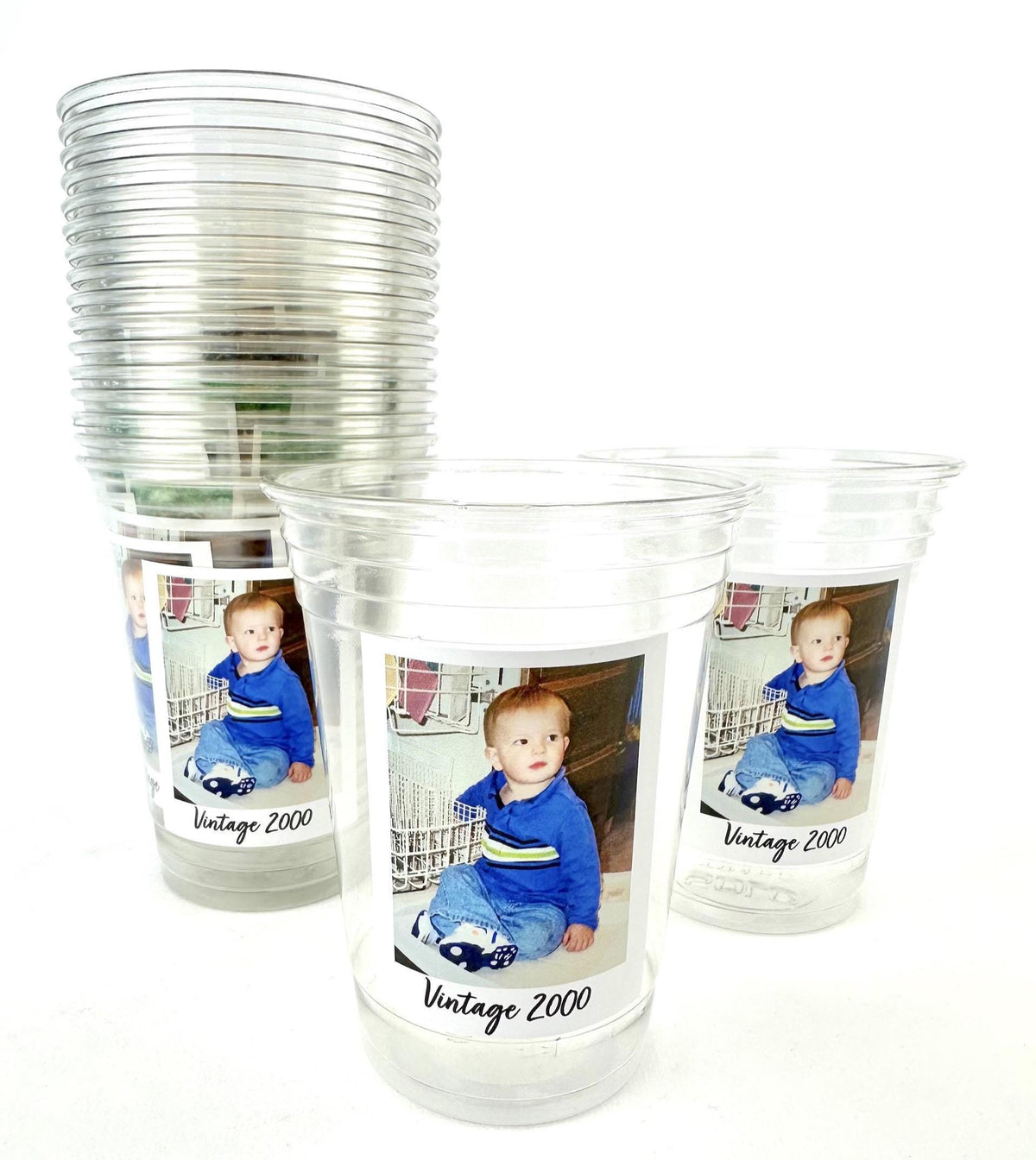Custom Photo Retro Vintage Style Plastic Cup 16oz For Parties, Trips, Birthday LM32 897937