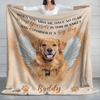 Custom Photo No Longer By My Side But Forever In My Heart - Memorial Personalized Custom Blanket - Sympathy Gift For Pet Owners, Pet Lovers CH07 895840