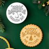 Personalized Family Name Merry Christmas Cookie Stamp, Holiday Baker Gift HO82 904112
