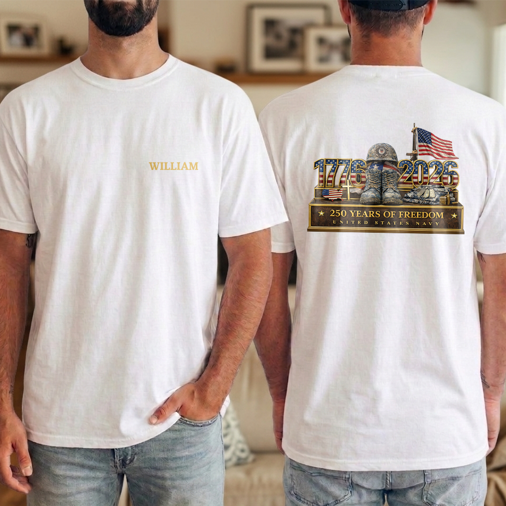 Custom Name 1776-2026 250 Years Of Freedom Back & Front Shirt TH10 169413