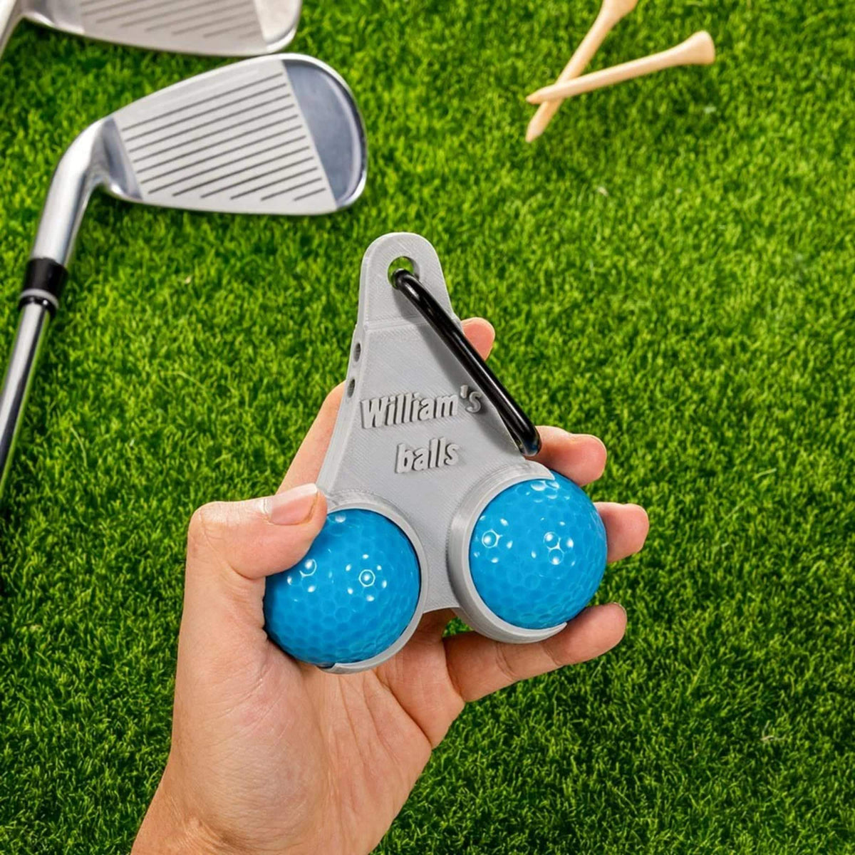 Personalized 3D Printed Golf Ball & Tees Holder Funny Golf Accessory for Him, Gift for Golf Lovers, Golf Dad Gift Idea LM32 897627
