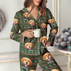 Custom Dog Photo For Christmas Pajamas TH10 896285