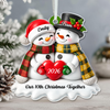 Personalized Names Christmas Couple Snowman Acrylic Ornament, Christmas, Anniversary Gift HA75 919142