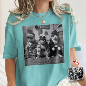 Custom Photo Funny Cat Gang Comfort Shirt For Cat Lovers TH10 896149