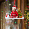 Custom Photo Cute Baby Christmas Acrylic Ornament CH07 899398