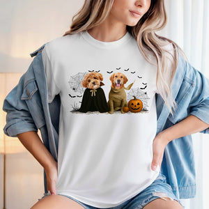 Custom Photo Gothic Halloween Shirt For Dog Lover TH10 896135