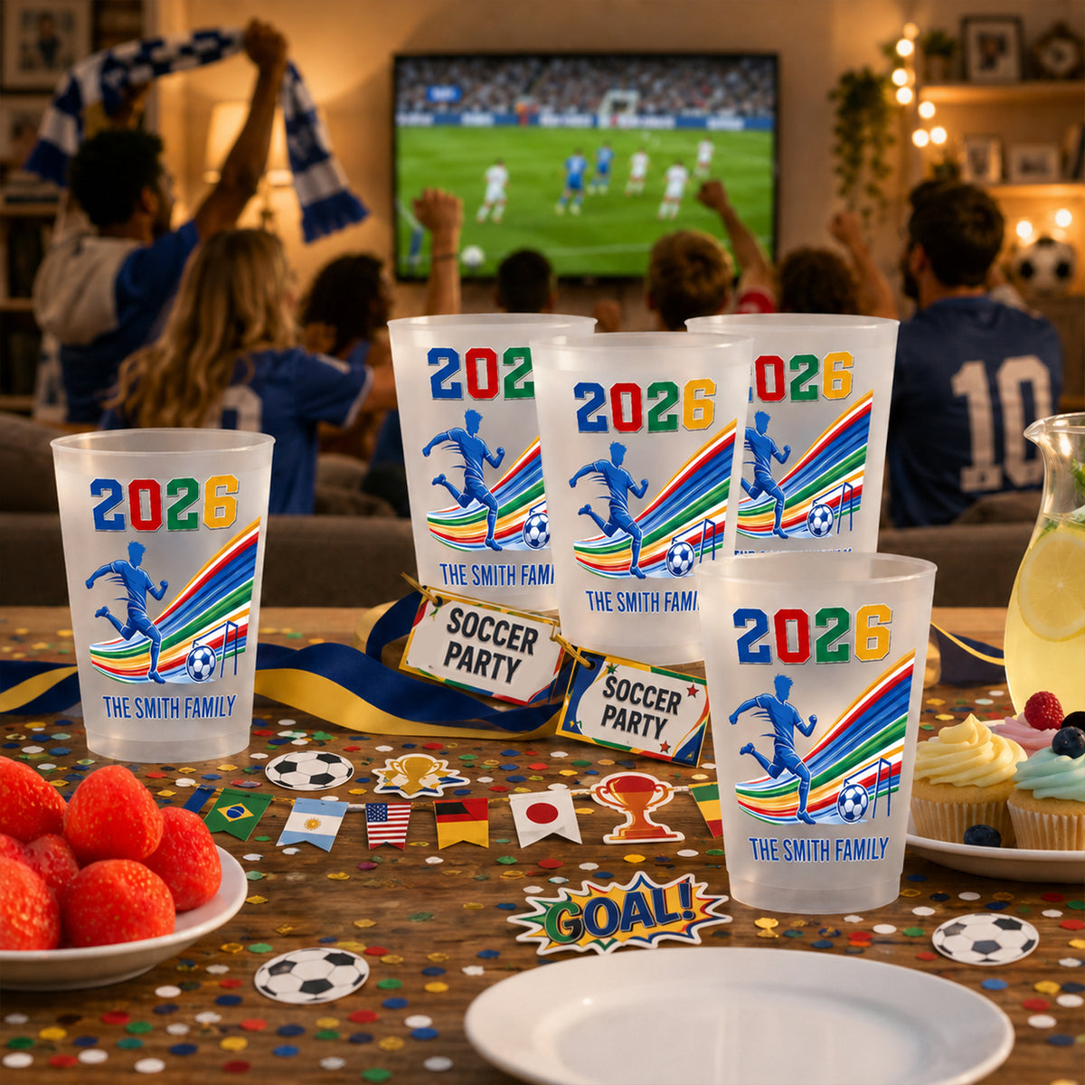 Custom Family Name Soccer Cup - Personalized Gift For Sports Fan TH10 170297