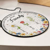 Personalised Birth Flower Sisters Besties From The Same Garden Stained Glass Suncatcher LM32 893943