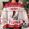 Custom Merry Fishmas Photo Ugly Sweater Gift For Fishing Lovers CH07 896800