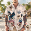 Custom Dog Photo USA 250 Anniversary Eagle 1776-2026 Hawaii Shirt TH10 898585
