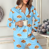 Custom Dog Photo Cute Plaid Pajamas, Personalized Pet Holiday Sleepwear CH07 180878