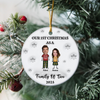 First Christmas As A Family Personalized 3D Inflated Effect Ceramic Ornament CH07 899496
