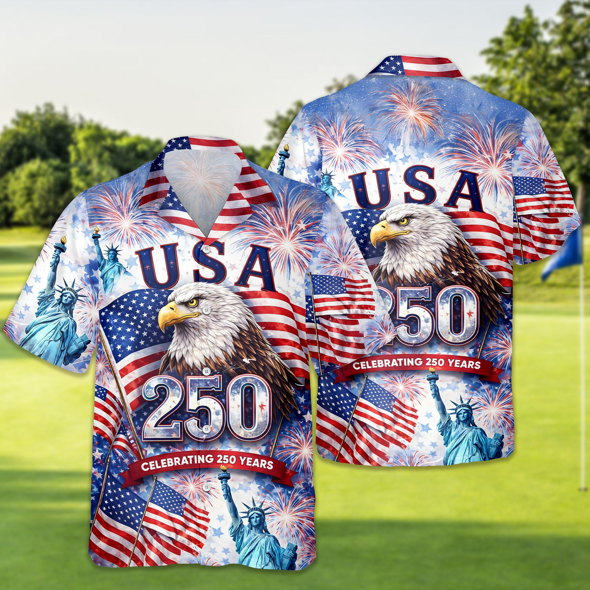 Celebrating 250th Anniversary United States Hawaiian Shirt 4th of July Gift CH07 910406