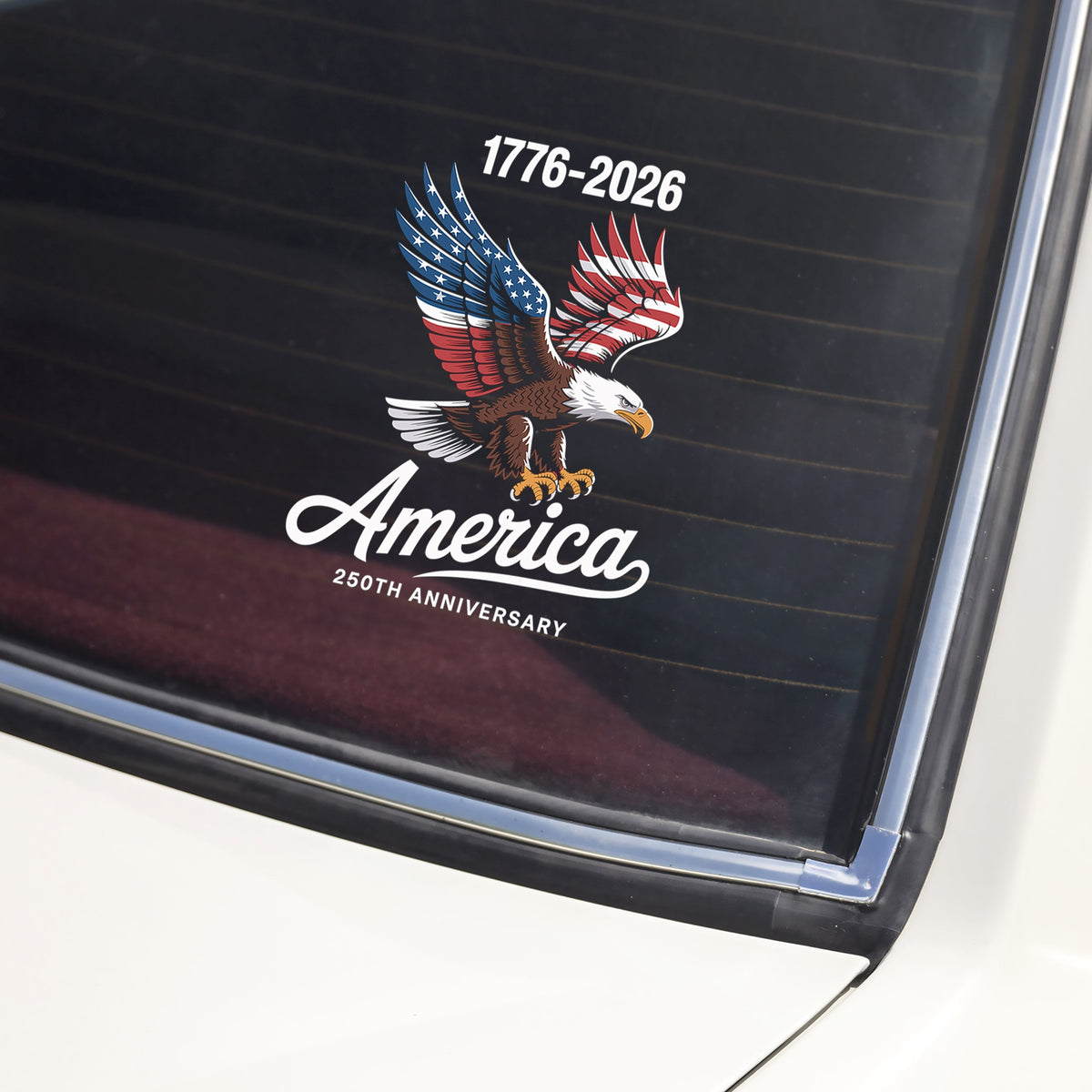 1776 - 2026 America 250th Anniversary Car Window Decal Sticker TH10 898421