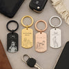 Custom Photo Sketch Metal Keychain -  Father's Day Gift For Dad LM32 669125