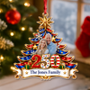 Personalised Family Photo Christmas Tree Acrylic Ornament US 250th Anniversary LM32 669989