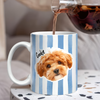Custom Photo With Colorful Stripes - Personalized Mug Gift For Family HO82 901022