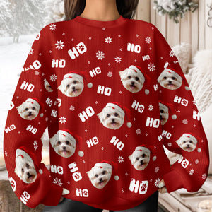 Custom Funny Dog Photo Christmas Ugly Sweater Personalized Gift For Dog Lover CH07 896672