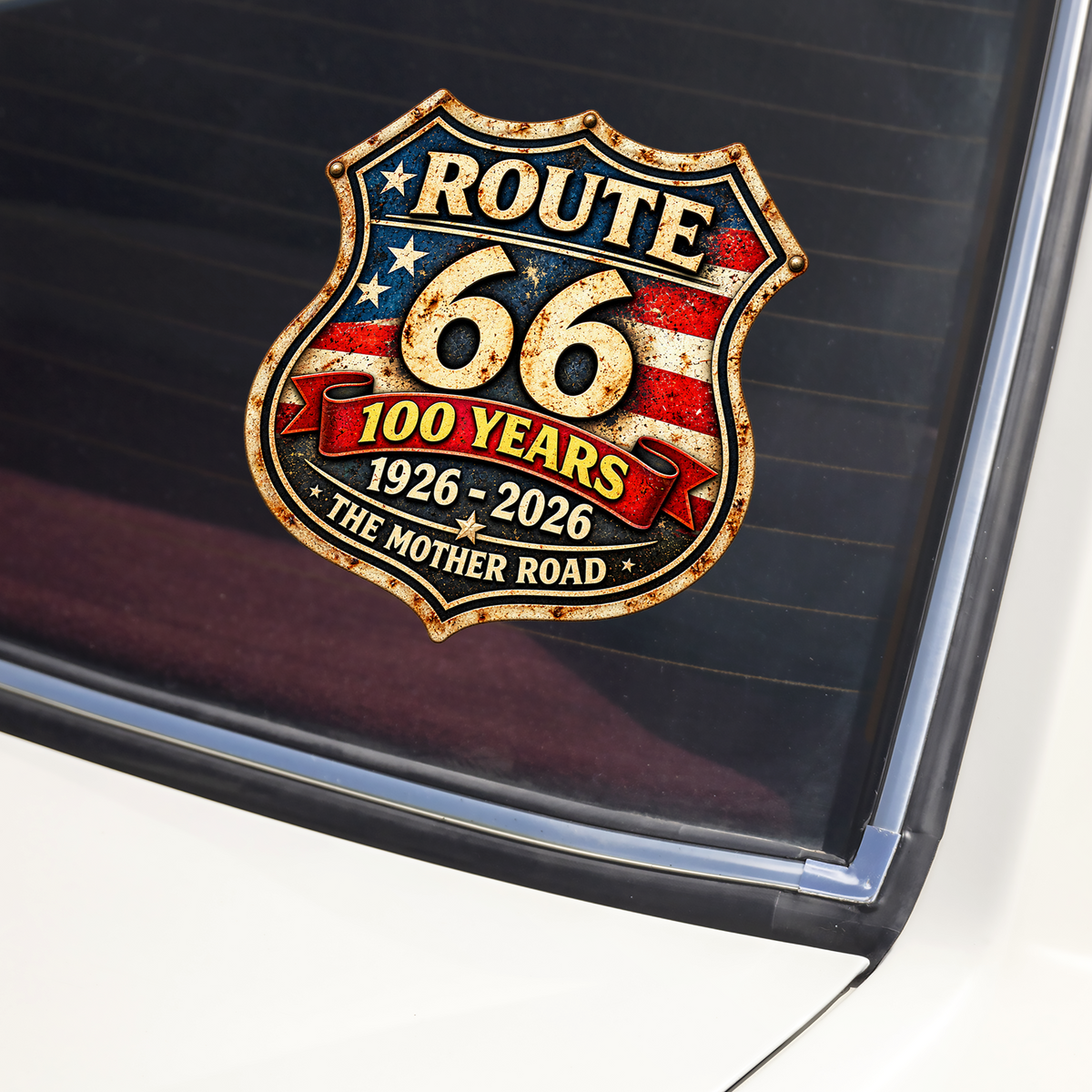 Route 66 Centennial, 100th Anniversary - Mother Road Car Window Decal Sticker LM32 670239