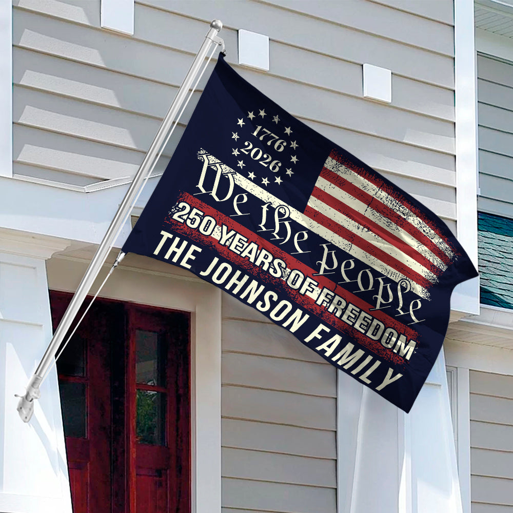 We The People 250 Years Of Freedom Double-Sided House Flag TH10 894553