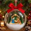 Personalized Custom Family Name Christmas 3D Acrylic Ball Ornament TH10 171225
