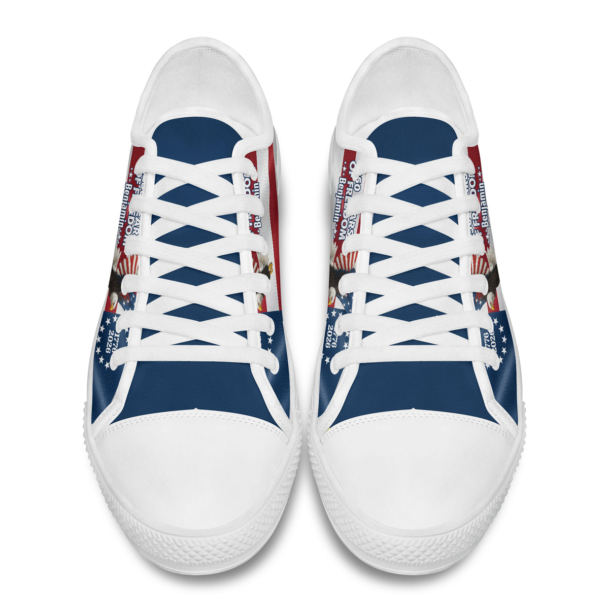 Personalized 250 Years of Freedom 1776–2026 Eagle Canvas Shoes HO82 902116