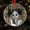 Personalized Vintage Photo Dad, Mom Glass Ornament CH07 180364