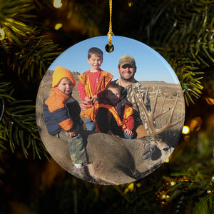 Custom Photo Your Deer Hunt Ceramic Ornament TH10 892169