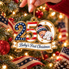 Personalized 250th Anniversary of the USA Baby’s First Christmas Patriotic Acrylic Ornament HO82 903826
