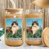 Custom Pet Photo Best Dog Mom Ever Glass Can With Lid Gift for Pet Lovers TH10 169005
