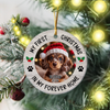 Personalized Pet Photo My First Christmas in My Forever Home Ceramic Ornament HO82 903974