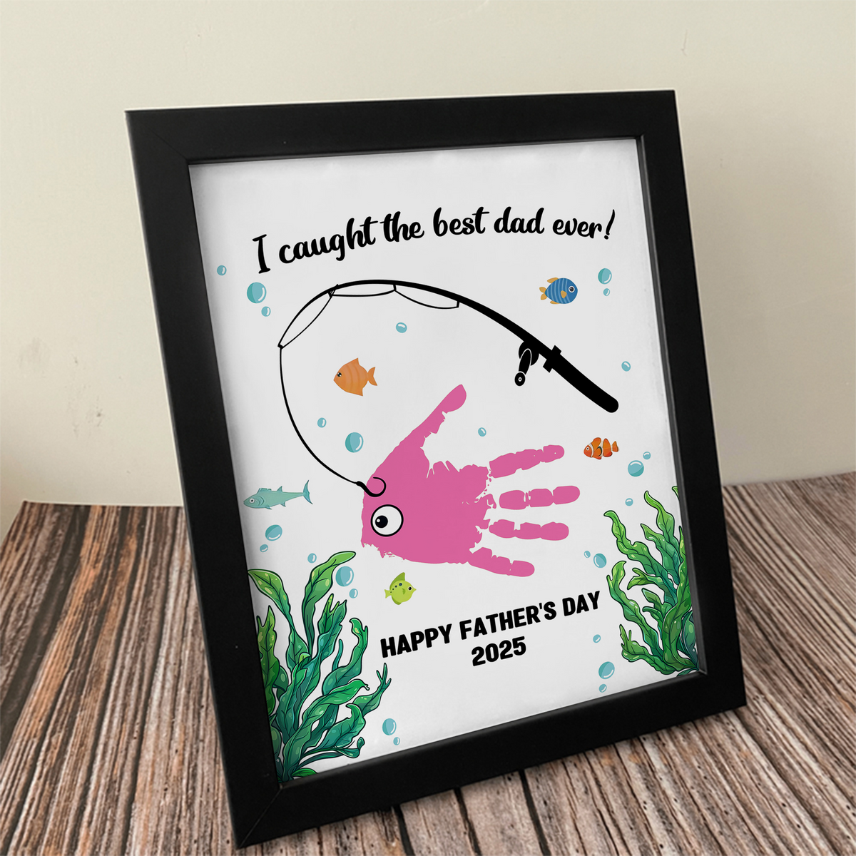 I Caught The Best Dad Ever Personalized Picture Frame Father's Day Gift HA75 892346