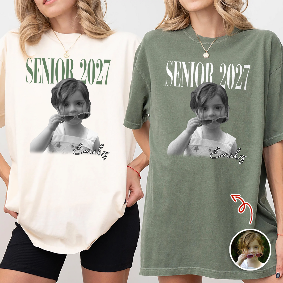 Personalized Photo Senior 2027 Vintage Comfort Shirt Back To School Gift HA75 922044