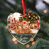Personalized My First Christmas Heart Glass Ornament, Baby Keepsake Gift CH07 180718