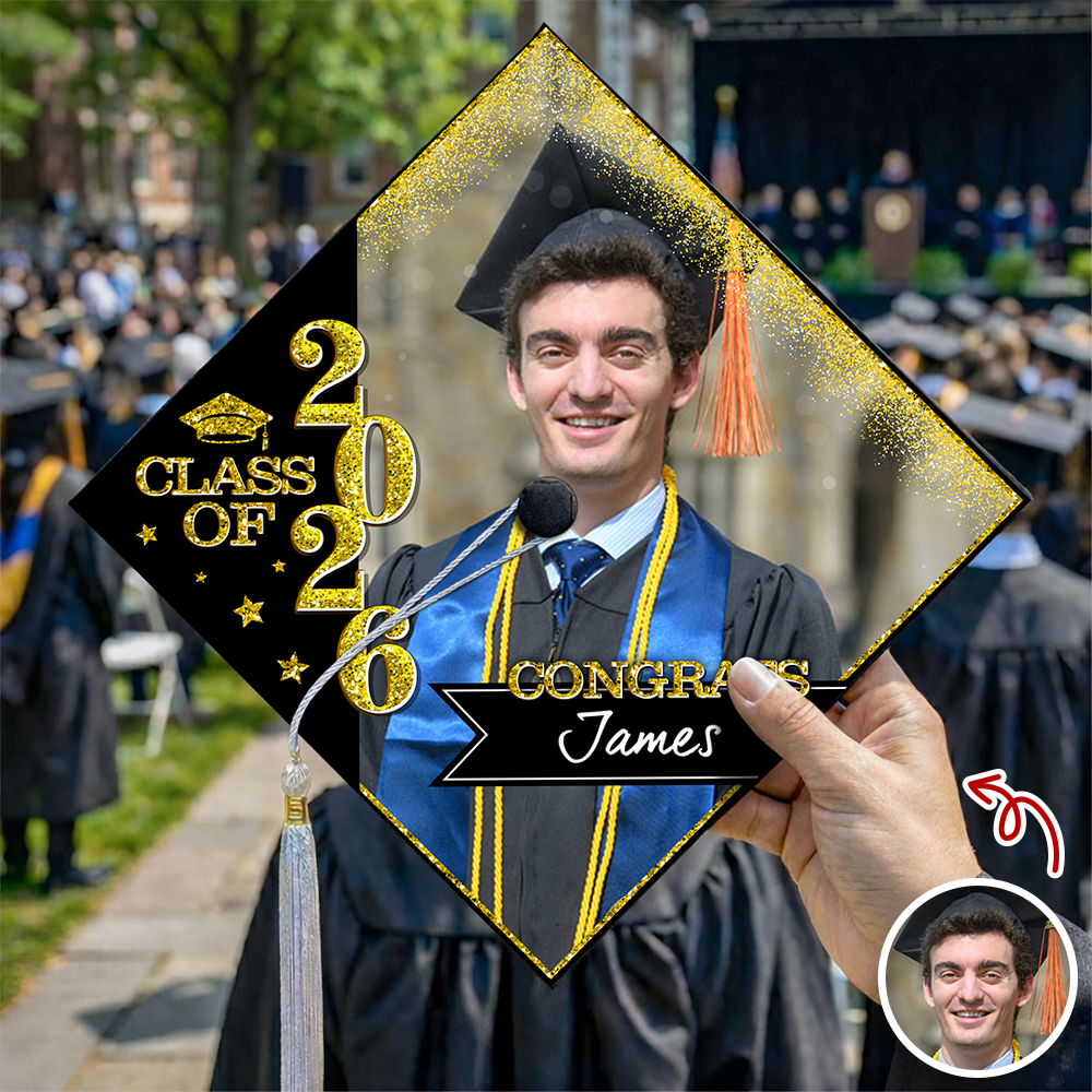 Personalized Photo Class Of 2026 Graduation Cap Topper HO82 901568