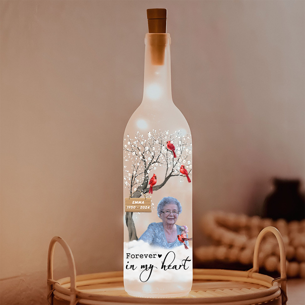 Custom Photo I'm Always With You - Personalized Bottle Lamp Memorial Gift CH07 895314