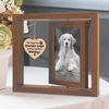 You Left Paw Prints On My Heart Memorial Rotating Wooden Picture Frame TH10 894219