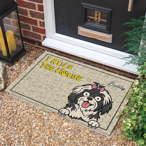 We Rule The House - Personalized Doormat For Dog Lovers, Home Decor Gift CH07 895666